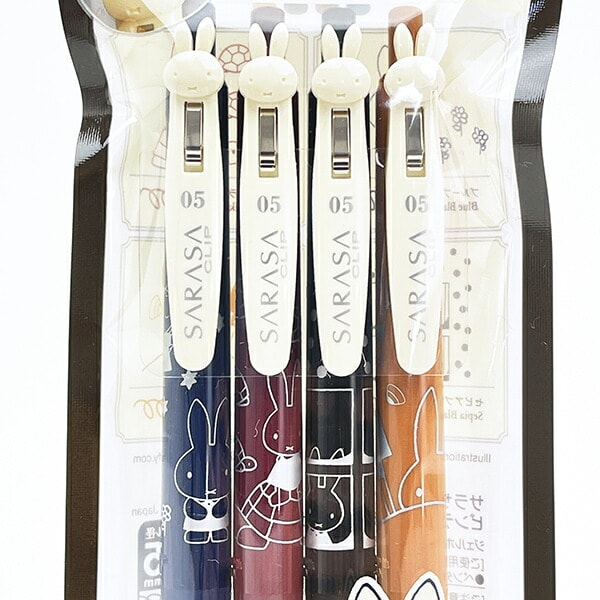 ミッフィー miffy サラサクリップ(0.5) ビンテージ4色セット ボールペン 文具 日本製