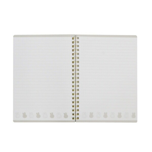 ミッフィー miffy A5リングノート (アイボリー) 文具 日本製 フェイスシリーズ