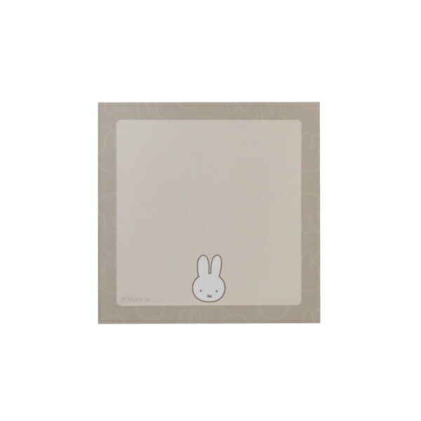 ミッフィー miffy スクエアメモ (アイボリー) 文具 日本製 フェイスシリーズ