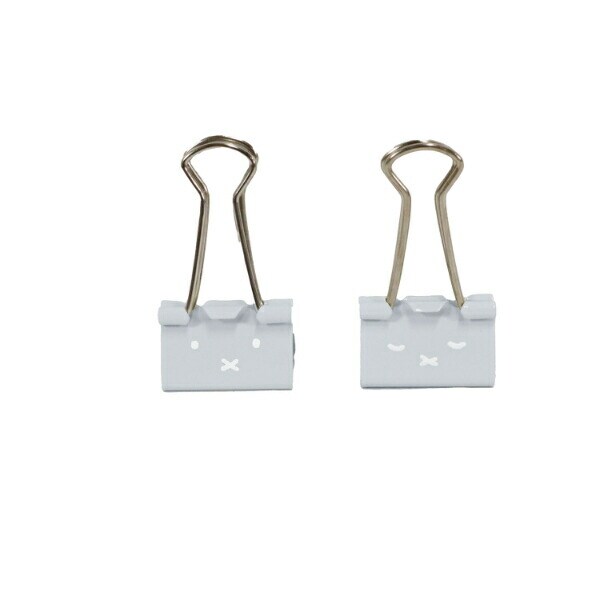 ミッフィー miffy クリップ (グレー) 文具 フェイスシリーズ