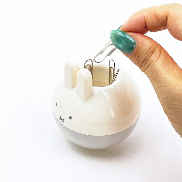 ミッフィー miffy クリップケース (アイボリー) 文具 フェイスシリーズ