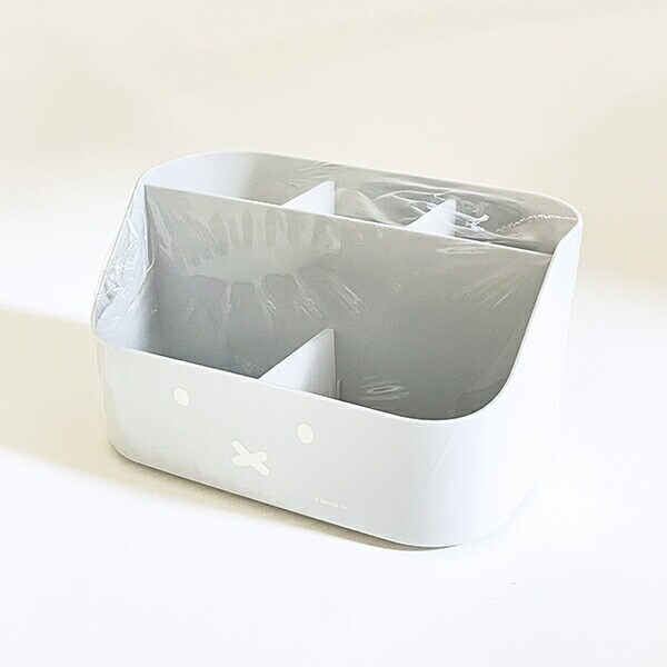 ミッフィー miffy デスクオーガナイザー (グレー) 小物入れ フェイスシリーズ