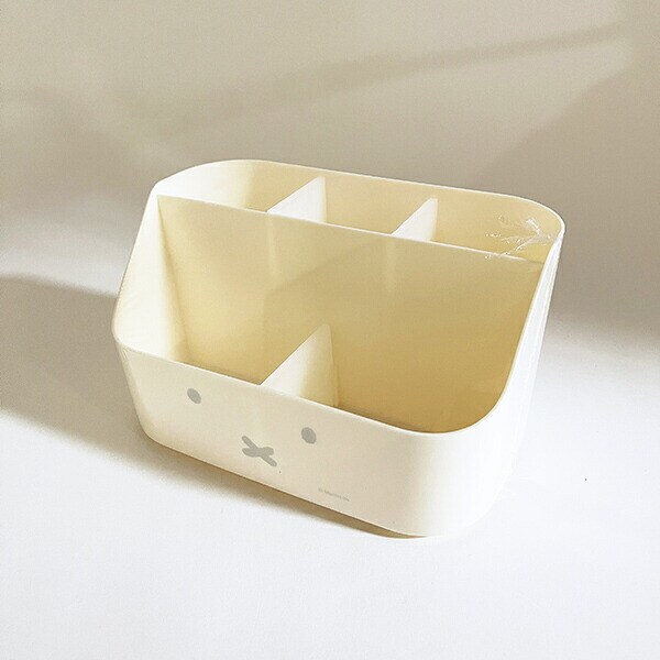 ミッフィー miffy デスクオーガナイザー (アイボリー) 小物入れ フェイスシリーズ