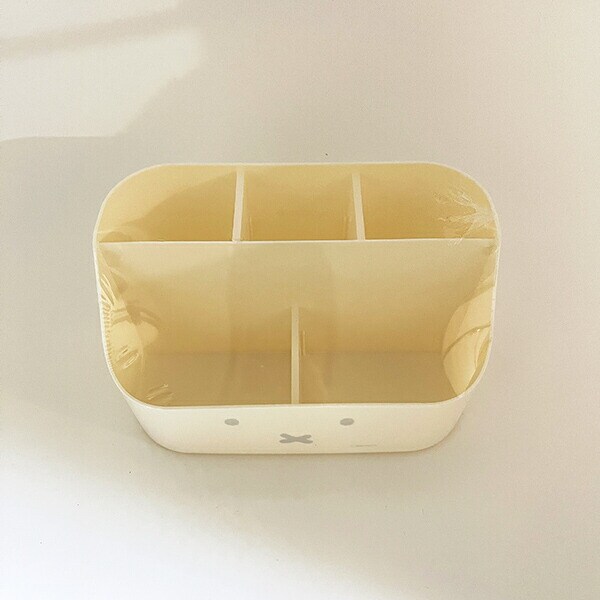 ミッフィー miffy デスクオーガナイザー (アイボリー) 小物入れ フェイスシリーズ