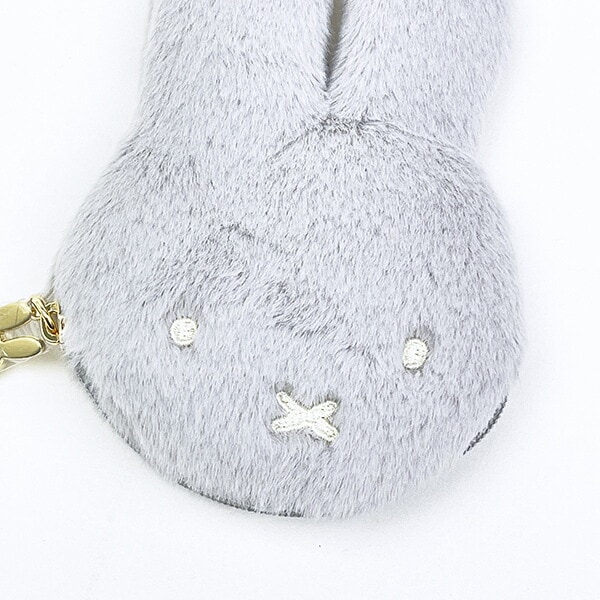 ミッフィー miffy コインケース (グレー) お財布 フェイスシリーズ