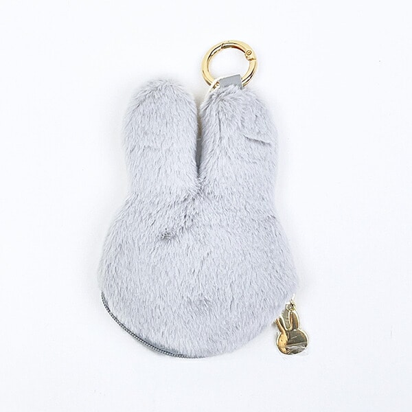 ミッフィー miffy コインケース (グレー) お財布 フェイスシリーズ