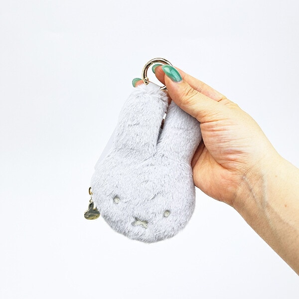 ミッフィー miffy コインケース (グレー) お財布 フェイスシリーズ