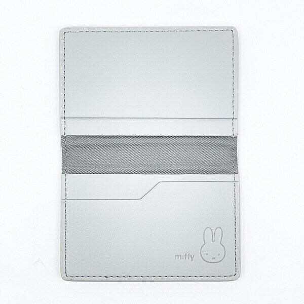 ミッフィー miffy カードケース (グレー) フェイスシリーズ