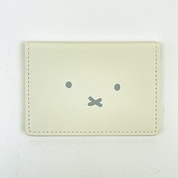 ミッフィー miffy カードケース (アイボリー) フェイスシリーズ