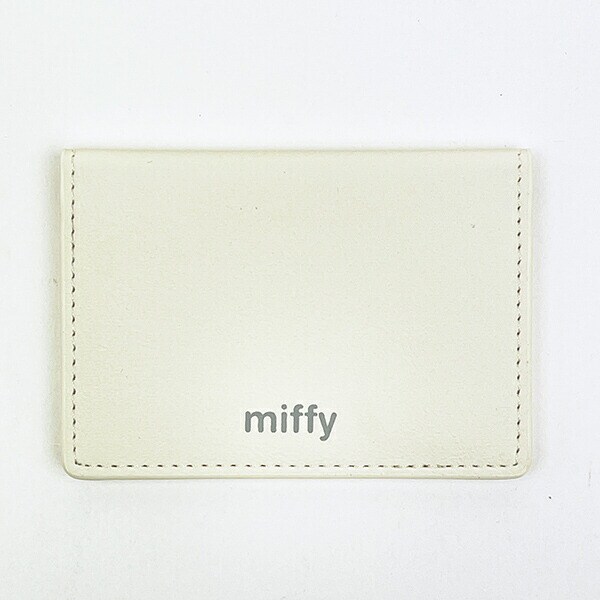 ミッフィー miffy カードケース (アイボリー) フェイスシリーズ