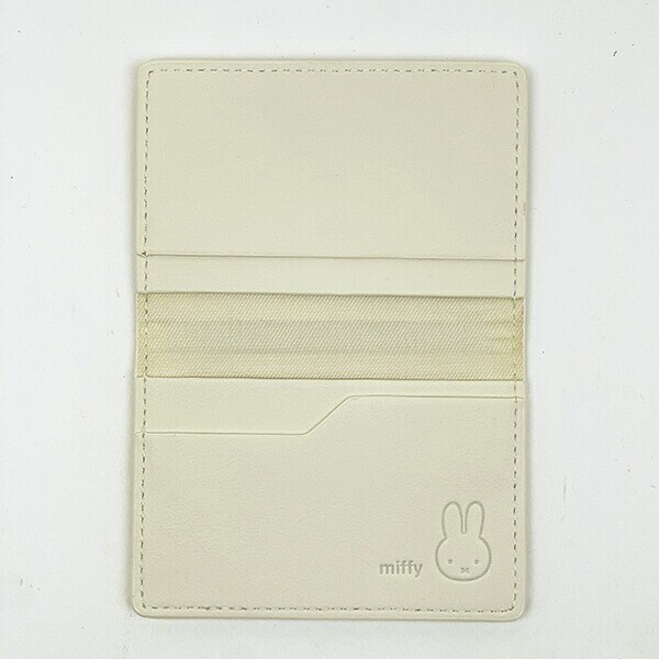 ミッフィー miffy カードケース (アイボリー) フェイスシリーズ