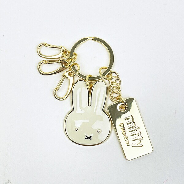 ミッフィー miffy キーリング (アイボリー) フェイスシリーズ