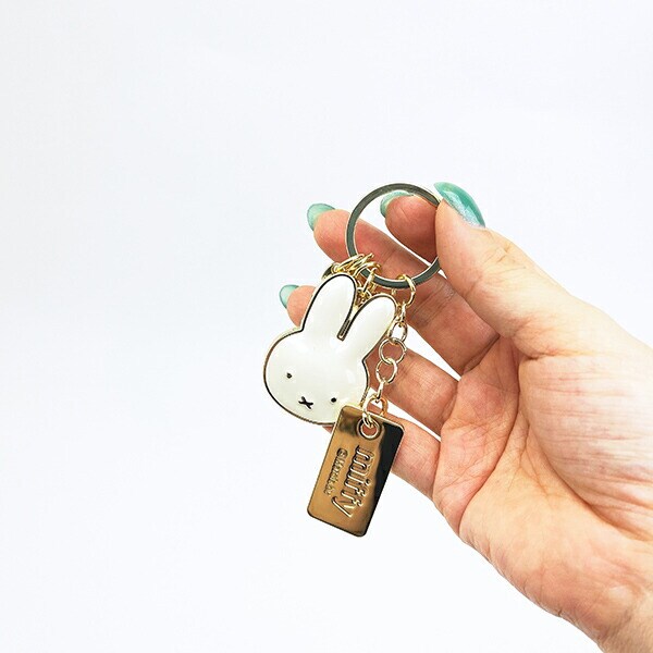 ミッフィー miffy キーリング (アイボリー) フェイスシリーズ