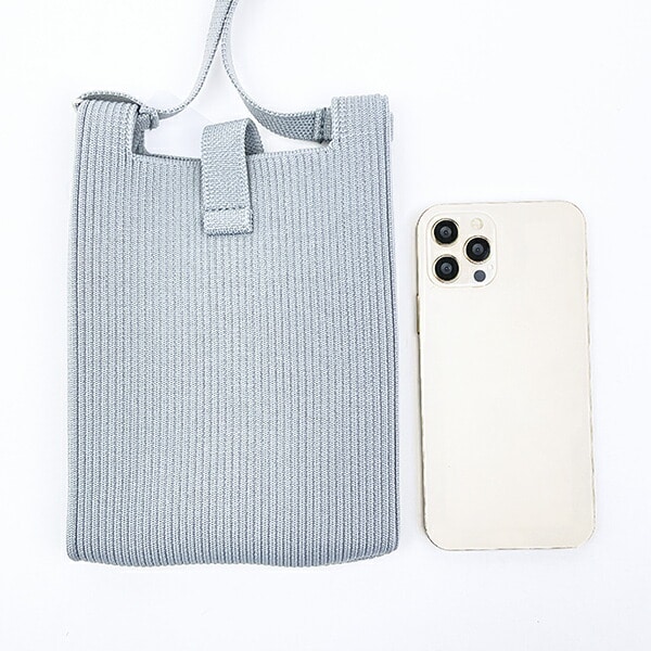 ミッフィー miffy ショルダーポーチ (グレー) フェイスシリーズ