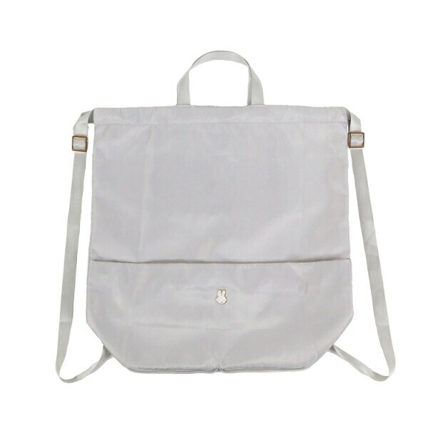 ミッフィー miffy バッグサック (グレー) フェイスシリーズ