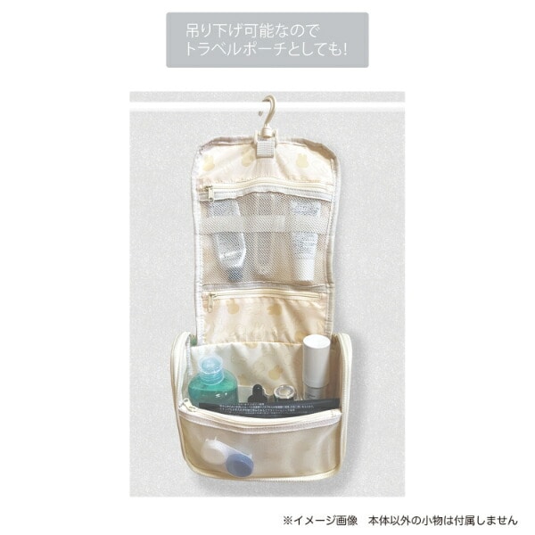 ミッフィー miffy 吊り下げポーチ (アイボリー) 旅行 フェイスシリーズ