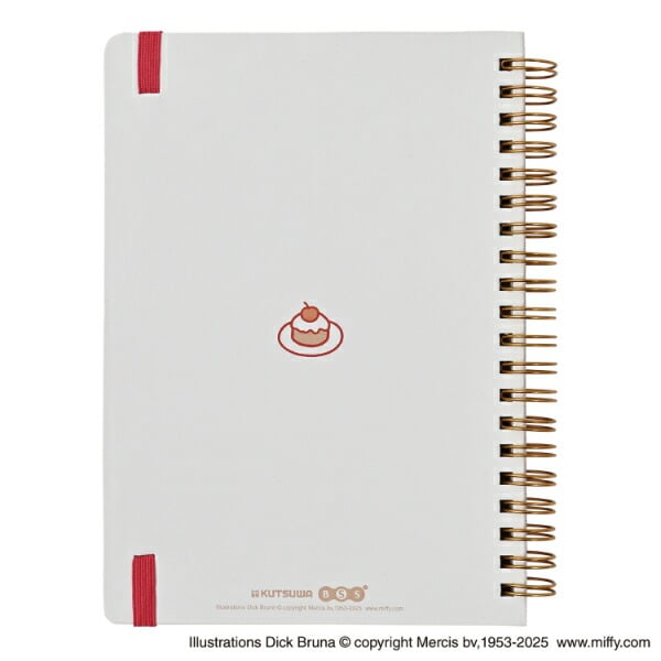 ミッフィー miffy バンド付きB6ノート チェリー 文具