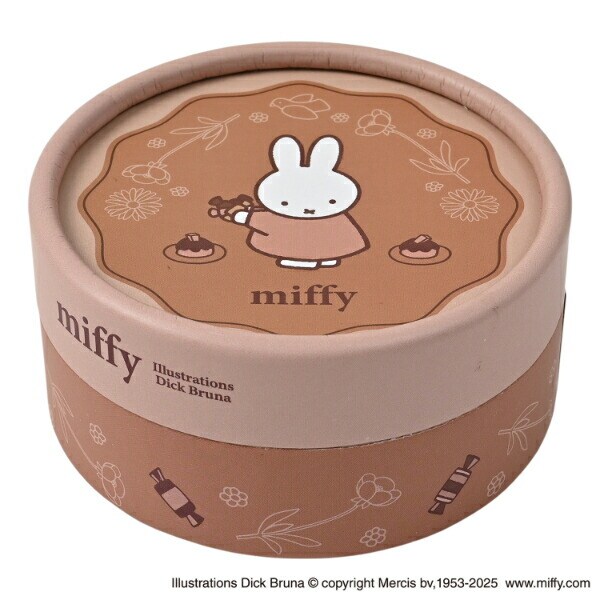 ミッフィー miffy 丸箱入りメモ チョコレート 文具