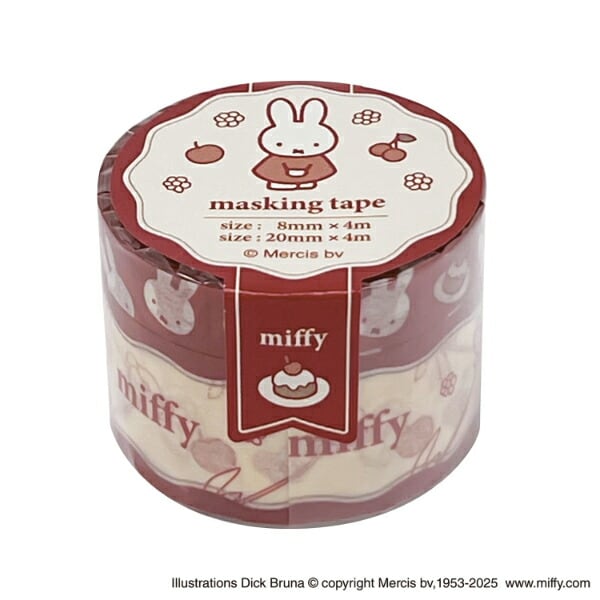 ミッフィー miffy マスキングテープセット チェリー 文具