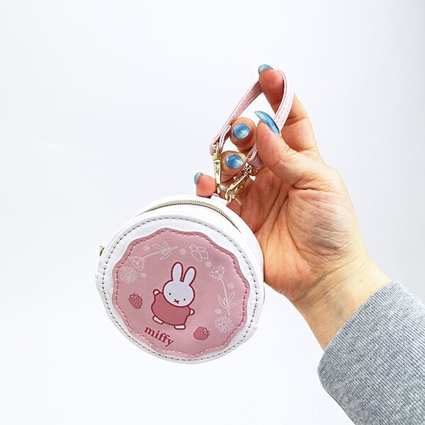 ミッフィー miffy ラウンドマカロンポーチ ストロベリー