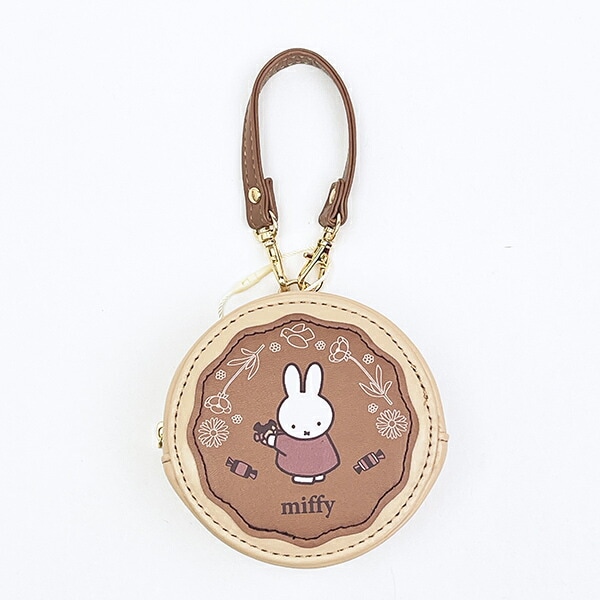 ミッフィー miffy ラウンドマカロンポーチ チョコレート