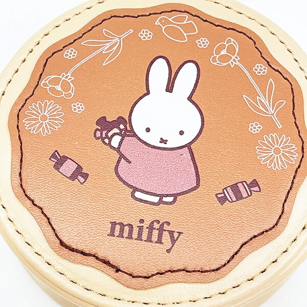 ミッフィー miffy ラウンドマカロンポーチ チョコレート