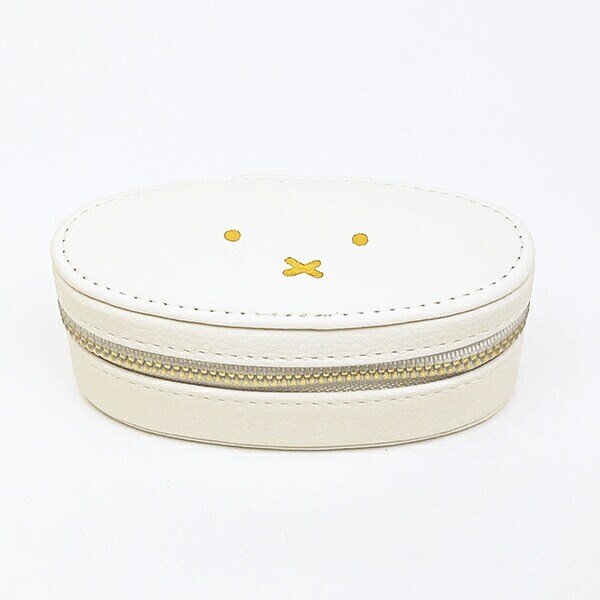 ミッフィー miffy オーバル トラベルジュエリーボックス (エクリュ)