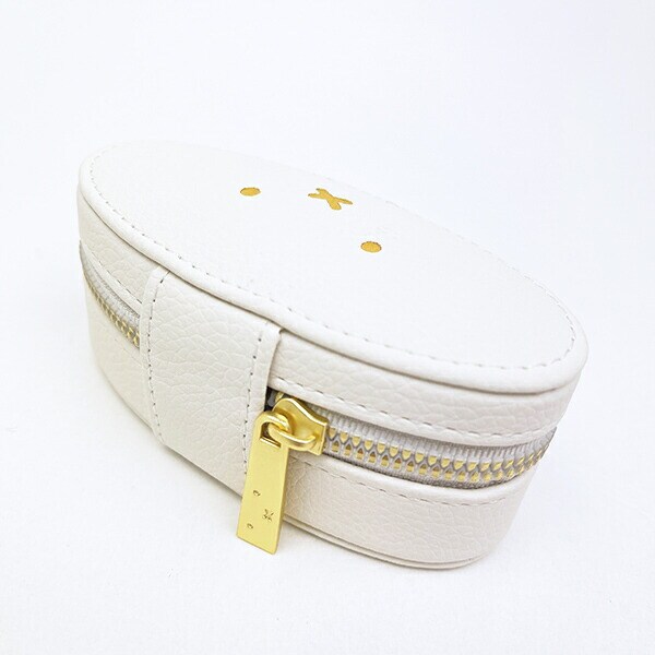 ミッフィー miffy オーバル トラベルジュエリーボックス (エクリュ)