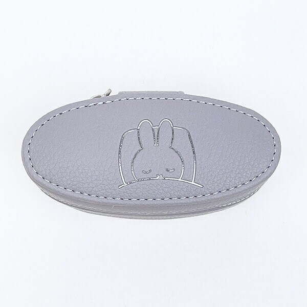 ミッフィー miffy オーバル トラベルジュエリーボックス (ラベンダーグレー)