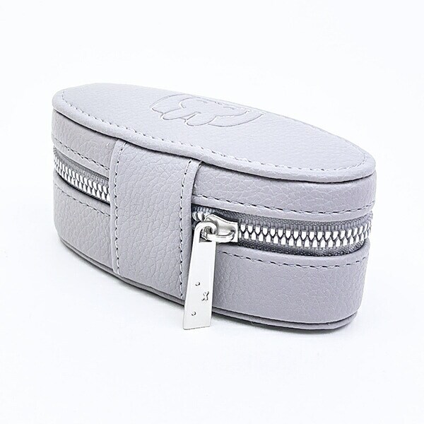 ミッフィー miffy オーバル トラベルジュエリーボックス (ラベンダーグレー)