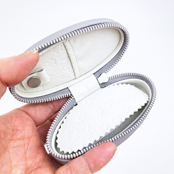 ミッフィー miffy オーバル トラベルジュエリーボックス (ラベンダーグレー)