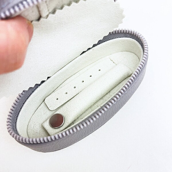 ミッフィー miffy オーバル トラベルジュエリーボックス (ラベンダーグレー)