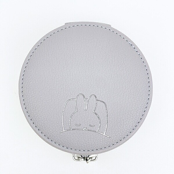 ミッフィー miffy ラウンド トラベルジュエリーボックス (ラベンダーグレー)