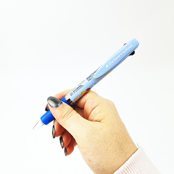 くまのがっこう ジャッキー おでかけ 3色ボールペン 文具 日本製