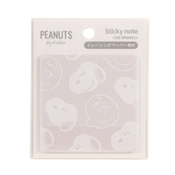 スヌーピー トレーシングペーパー付箋(フェイス) 文具 日本製 SNOOPY