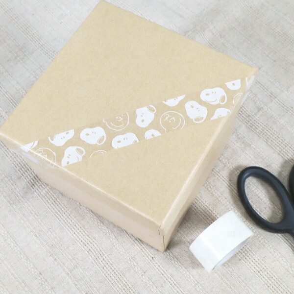 スヌーピー 透明マスキングテープ(フェイス) 文具 日本製 SNOOPY