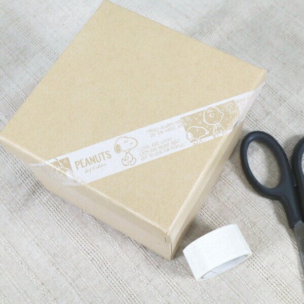 スヌーピー 透明マスキングテープ 文具 日本製 SNOOPY