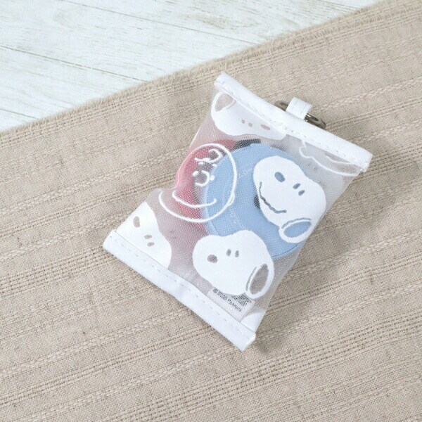 スヌーピー カラビナ付きポーチ(フェイス) SNOOPY