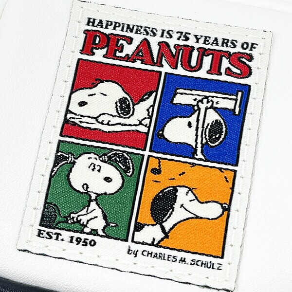 スヌーピー PEANUTS 75th ミニポーチ (ホワイト) SNOOPY