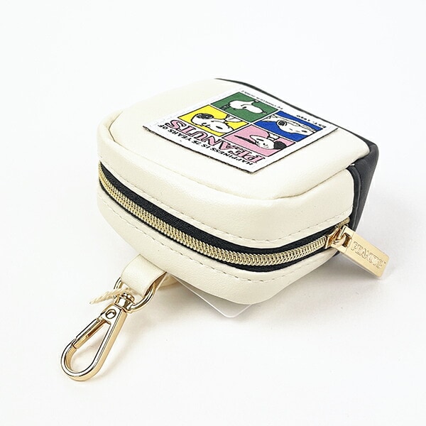 スヌーピー PEANUTS 75th ミニポーチ (ベージュ) SNOOPY