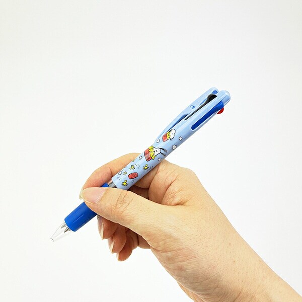 スヌーピー ドッグディッシュ 3色ボールペン 文具 日本製 SNOOPY