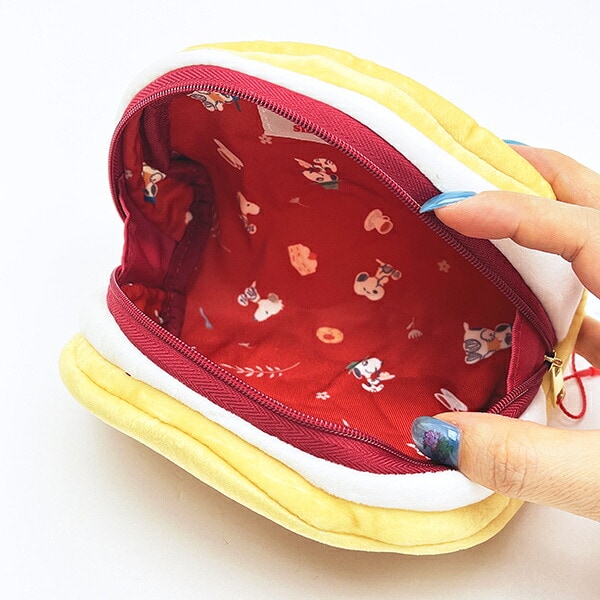 スヌーピー クリームサンドポーチ アールグレイ SNOOPY