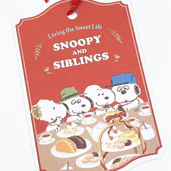 スヌーピー ラウンドマカロンポーチ アールグレイ SNOOPY