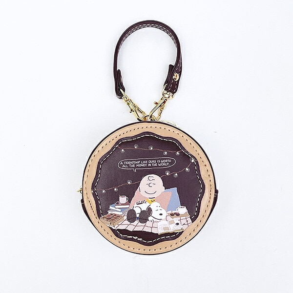 スヌーピー ラウンドマカロンポーチ チョチョコレート SNOOPY