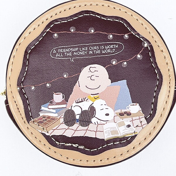 スヌーピー ラウンドマカロンポーチ チョチョコレート SNOOPY