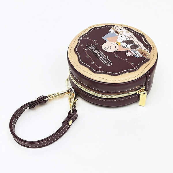 スヌーピー ラウンドマカロンポーチ チョチョコレート SNOOPY