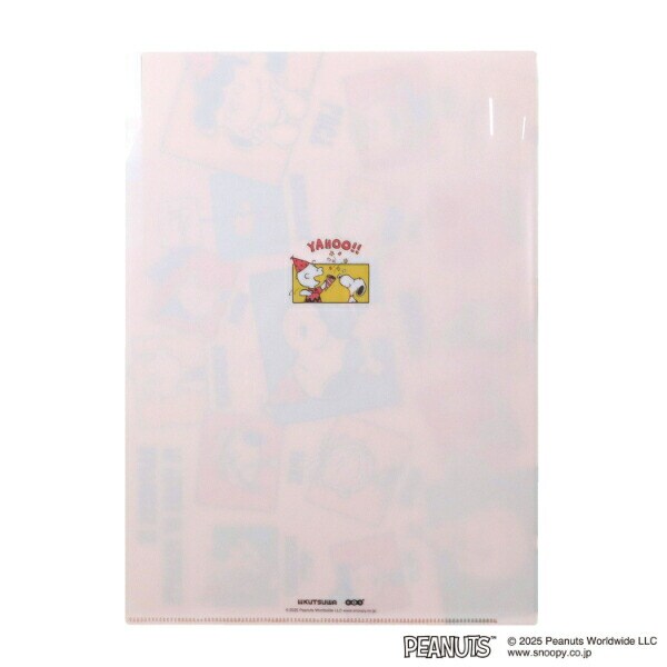 スヌーピー セレブレーション A4クリアホルダー(3ポケット)  文具 PEANUTS 75th 日本製 SNOOPY