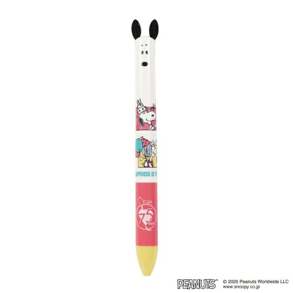 スヌーピー セレブレーション 耳ノックボールペン 文具 PEANUTS 75th 日本製 SNOOPY