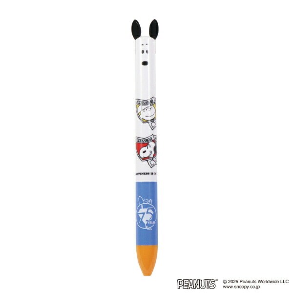 スヌーピー 新聞 耳ノックボールペン 文具 PEANUTS 75th 日本製 SNOOPY