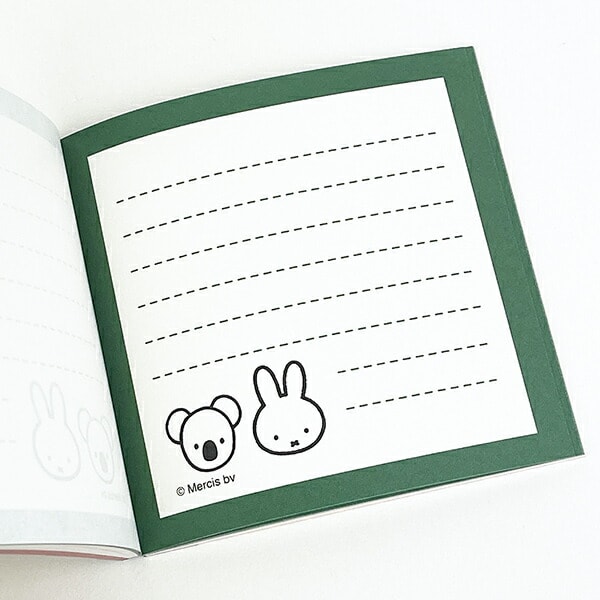 ミッフィー MIFFY & ANIMALS スクエアメモ (ブロック) 文具  日本製